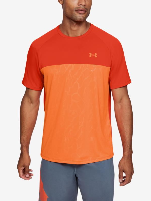 Tričko Under Armour Tech 2.0 Ss Emboss Oranžová