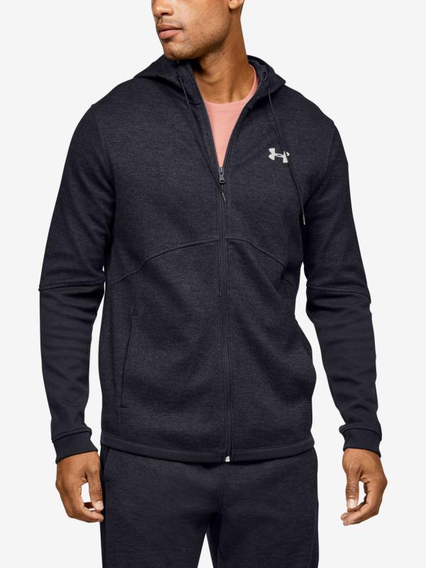 Mikina Under Armour Double Knit Fz Hoodie Černá
