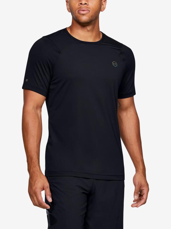 Tričko Under Armour Rush Hg Fitted Ss Černá