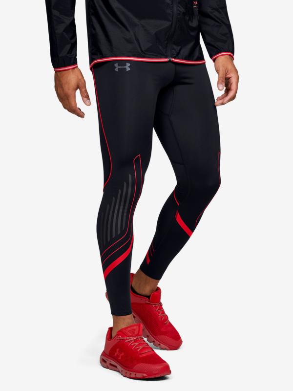Kompresní legíny Under Armour M Qlifier Speedpocket Heatgear Grap Černá