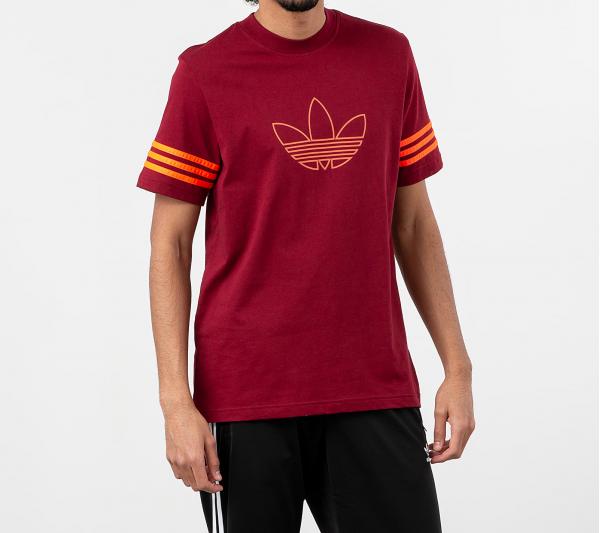 adidas Outline Tee Core Burgundy