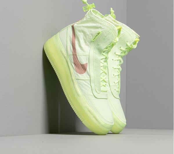 Nike W Air Force 1 Shell Barely Volt/ Desert Dust-Barely Volt