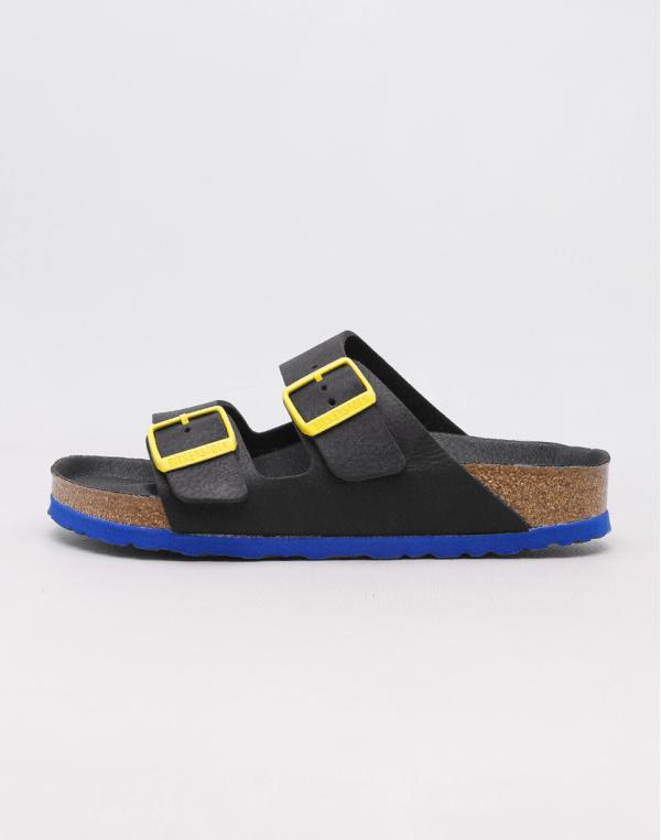 Birkenstock Arizona LENB Black Ultra Blue Sole 37