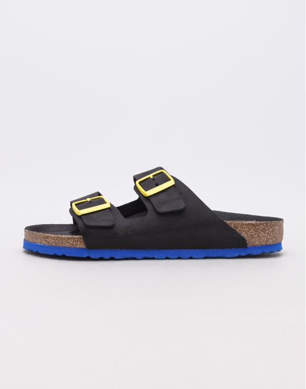 Birkenstock Arizona LENB Black Ultra Blue Sole 43