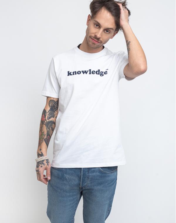 Knowledge Cotton Knowledge Tee 1010 Bright White S
