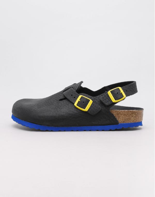 Birkenstock Tokio LENB Black Ultra Blue Sole 42
