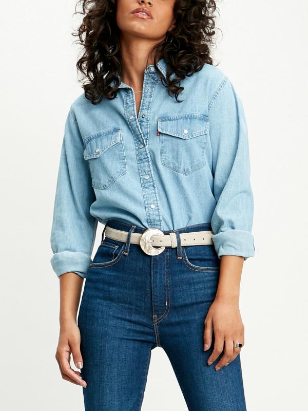 Košile Levi's® Essential Western Cool Out (2) Modrá