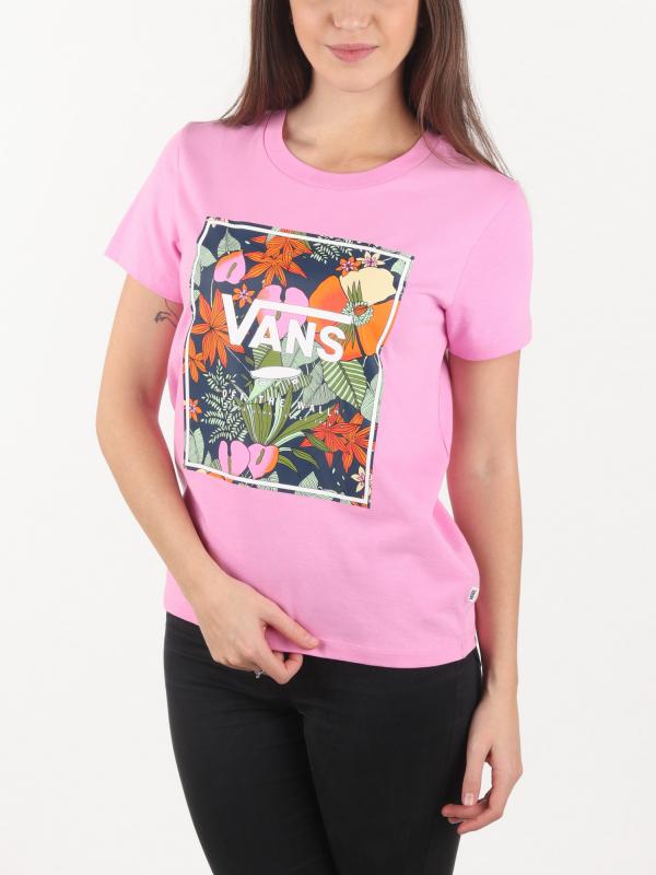 Tričko Vans Wm Boxlet Fuchsia Pink Růžová