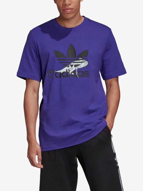Tričko adidas Originals T Shirt Logo Fialová