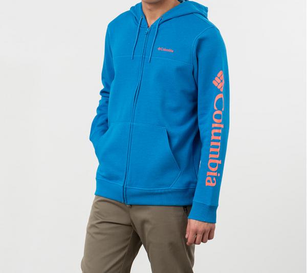 Columbia Logo Fleece Hoodie Blue