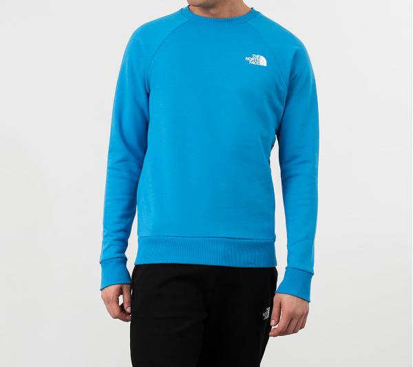 The North Face Raglan Redbox Crewneck Clear Lake Blue