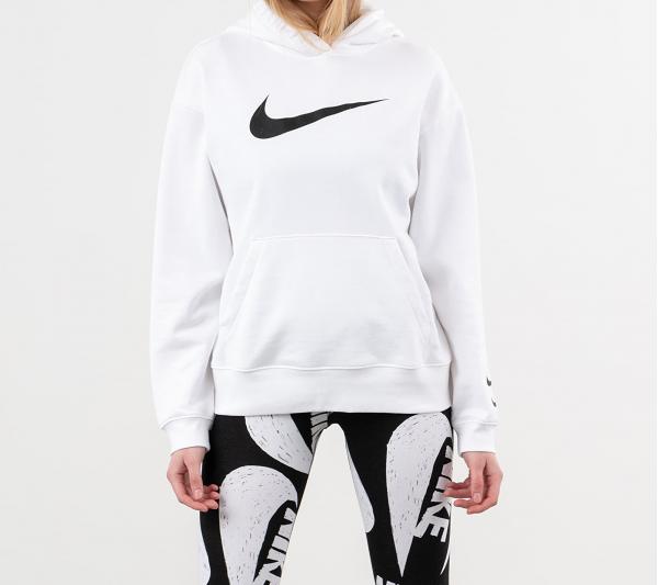 Nike Sportswear Swoosh Hoodie White/ Black