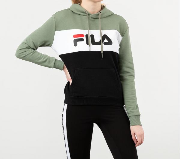 FILA Lori Hoodie Sea Spray/ Black/ Bright White