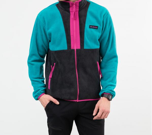 Columbia Back Bowl Full Zip Fleece Jacket Blue/ Black