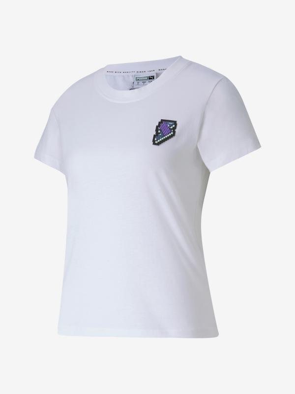 Tričko Puma Digital Love Tee Bílá