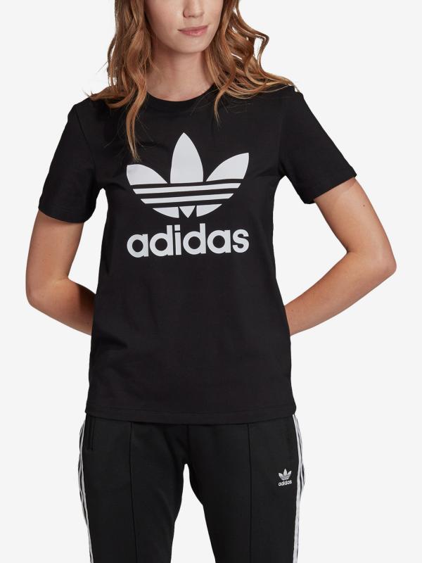 Tričko adidas Originals Trefoil Tee Černá