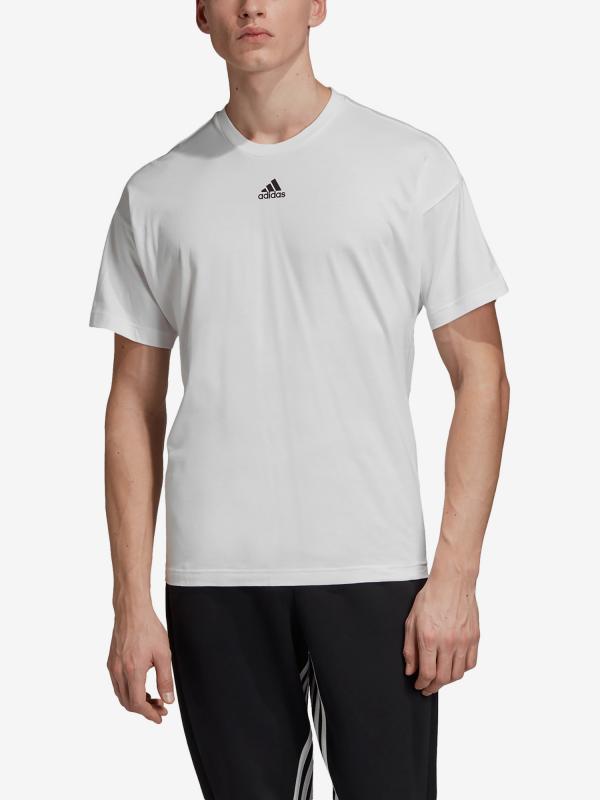 Tričko adidas Performance M Mh 3S Tee Bílá