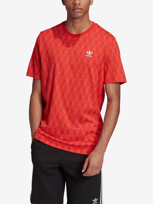 Tričko adidas Originals Mono Aop Tee Červená