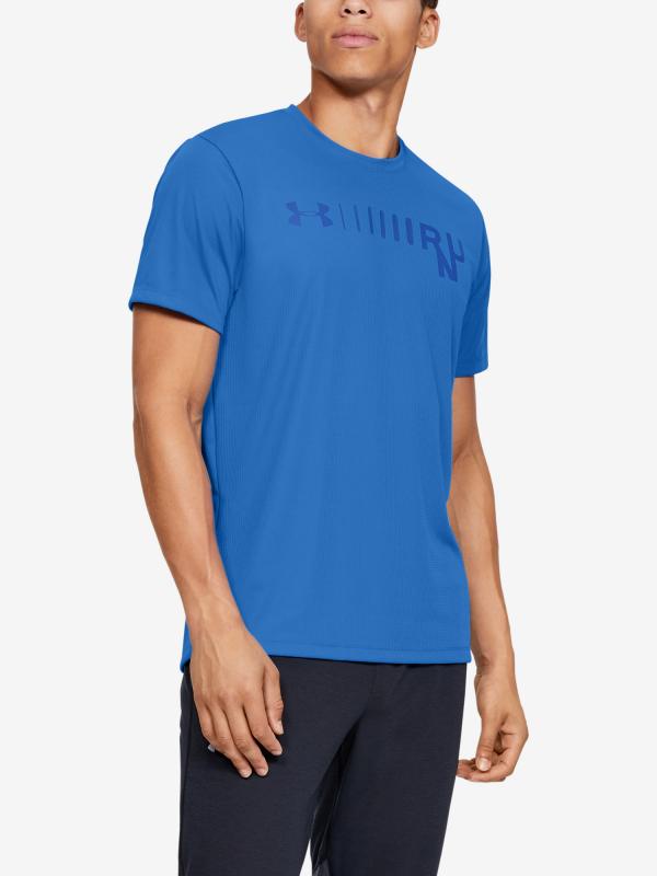 Tričko Under Armour M Speed Stride Graphic Short Sleeve Modrá