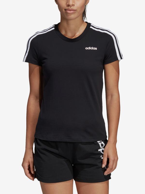 Tričko adidas Performance W E 3S Slim Tee Černá