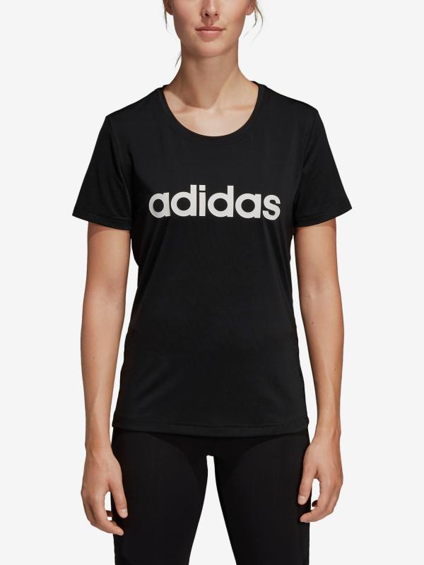 Tričko adidas Performance W D2M Lo Tee Černá