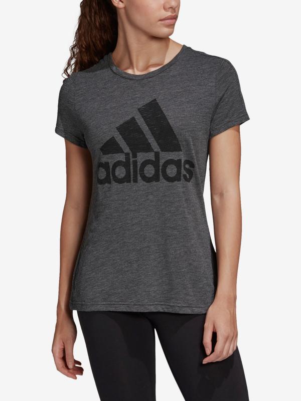 Tričko adidas Performance W Winners Tee Šedá