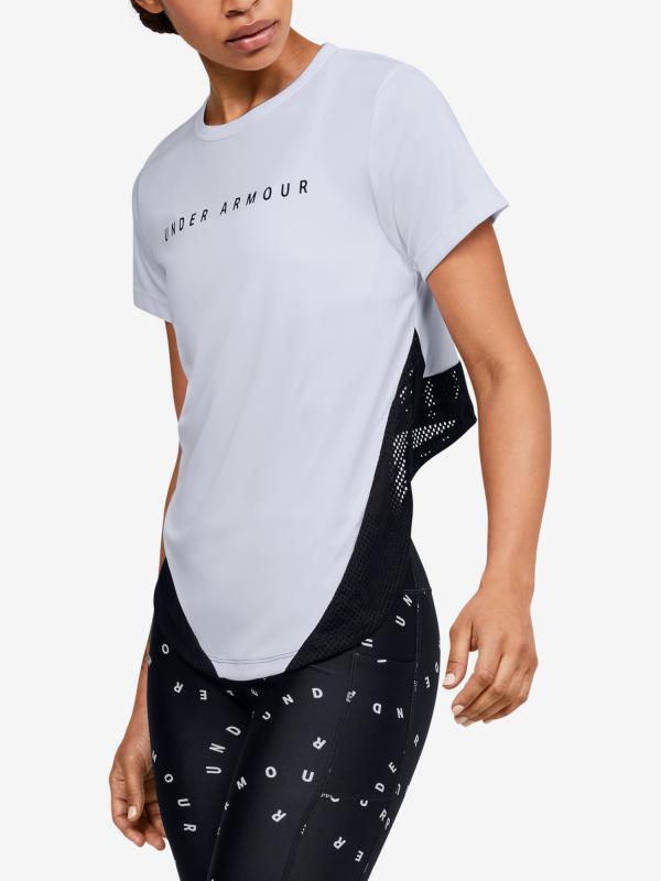 Tričko Under Armour Hg Armour Sport Mesh Panel Ss Bílá