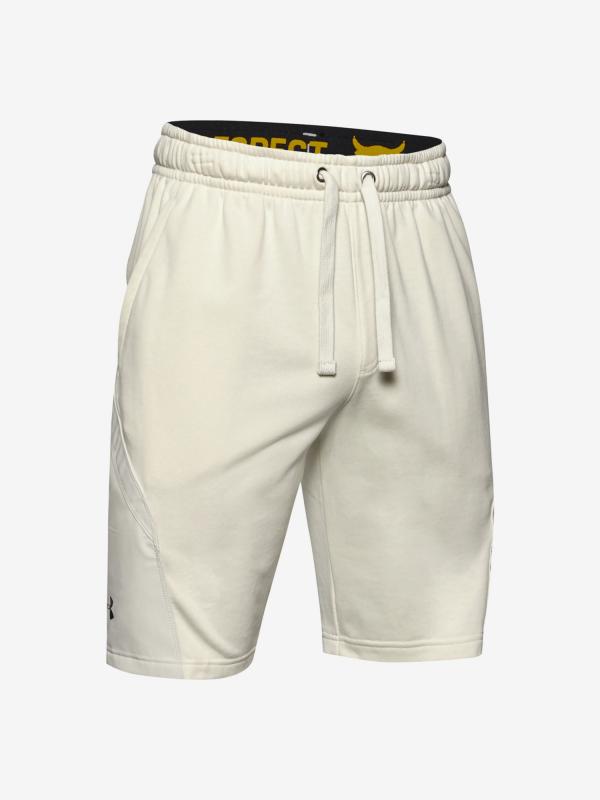 Kraťasy Under Armour Project Rock Terry Shorts Bílá