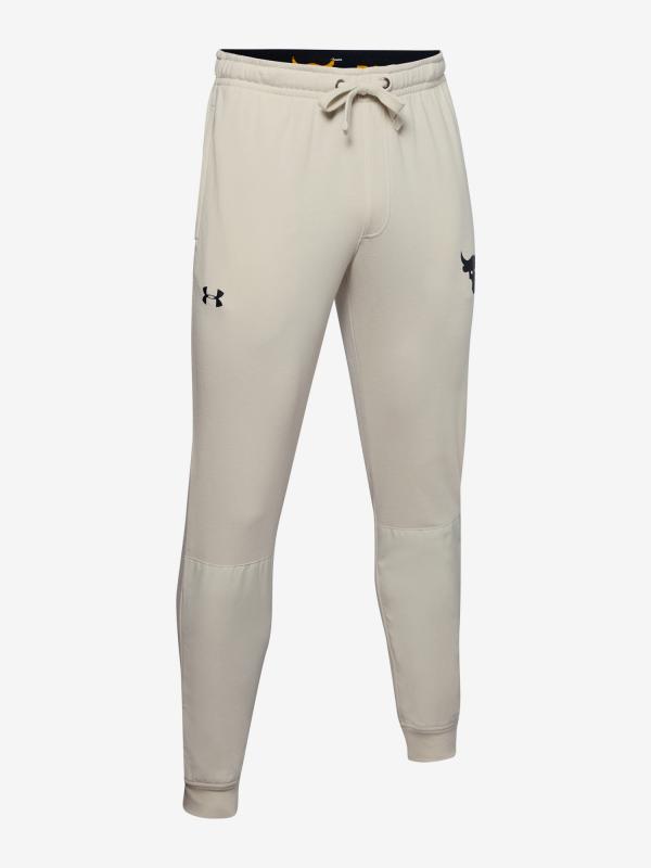 Tepláky Under Armour Project Rock Terry Jogger Bílá