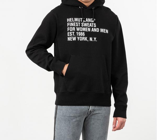 HELMUT LANG Standard Hoodie Black