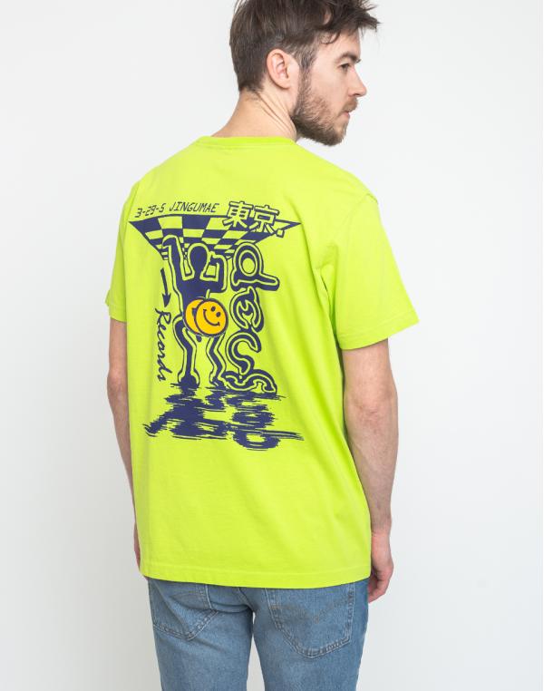Deus Ex Machina Bench Press Tee Lime Punch S