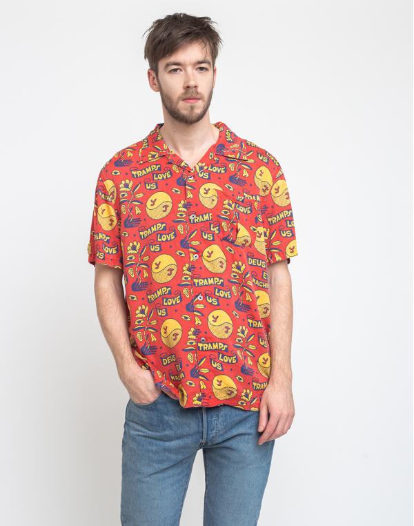 Deus Ex Machina Love Tramp Shirt Red Molten M