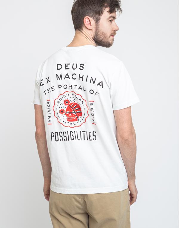 Deus Ex Machina Milano Address Tee Vintage White M