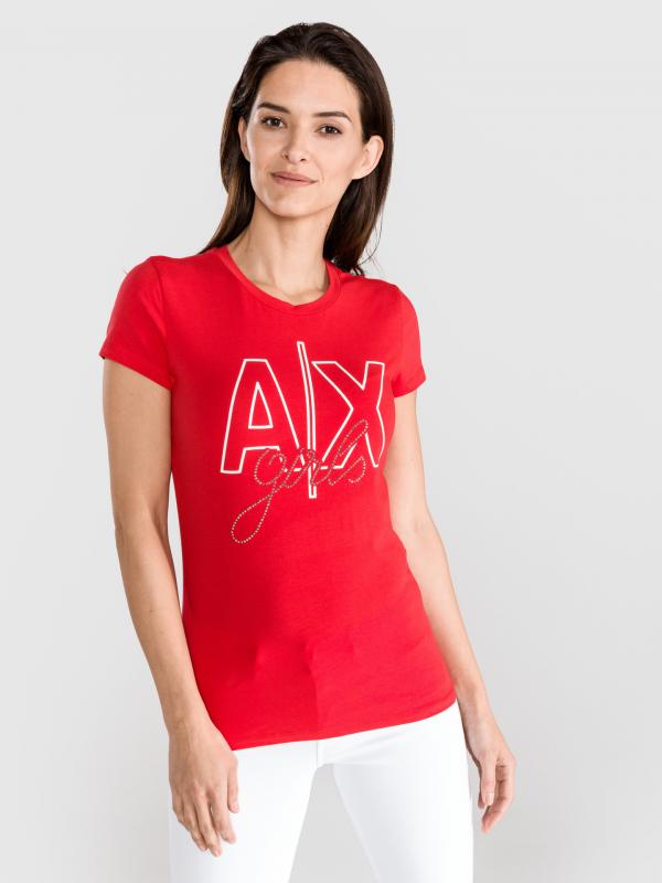 Triko Armani Exchange Červená