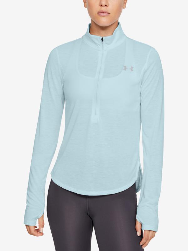 Tričko Under Armour Streaker 2.0 Half Zip Modrá