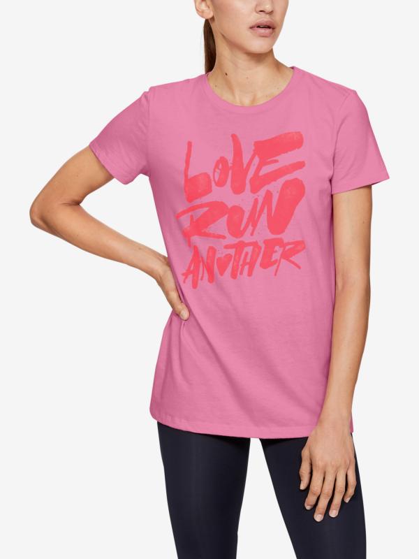 Tričko Under Armour W Love Run Another Short Sleeve Růžová