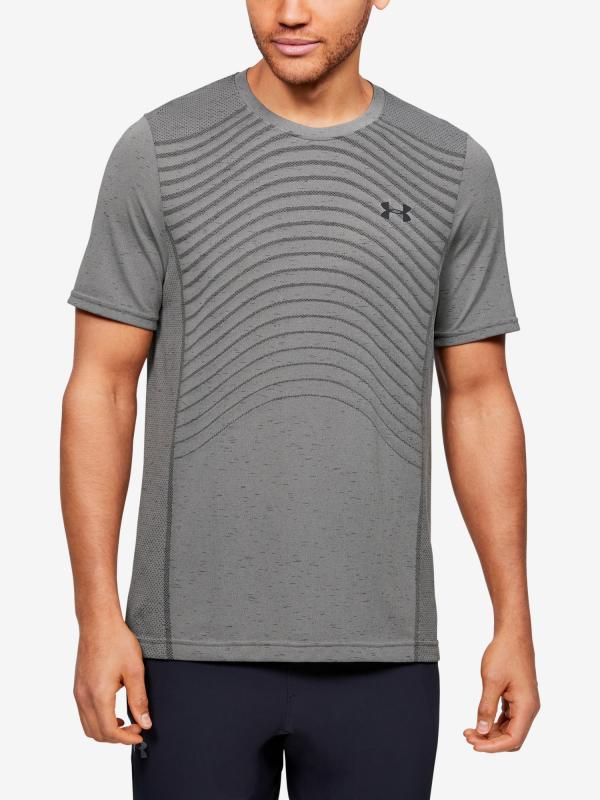 Tričko Under Armour Seamless Wave Ss Šedá
