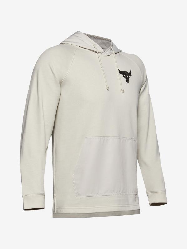 Mikina Under Armour Project Rock Terry Hoodie Bílá
