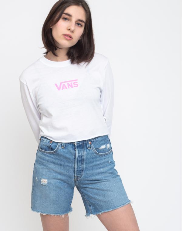 Vans Airborne V Ls Crop White/Fuchsia Pink XS