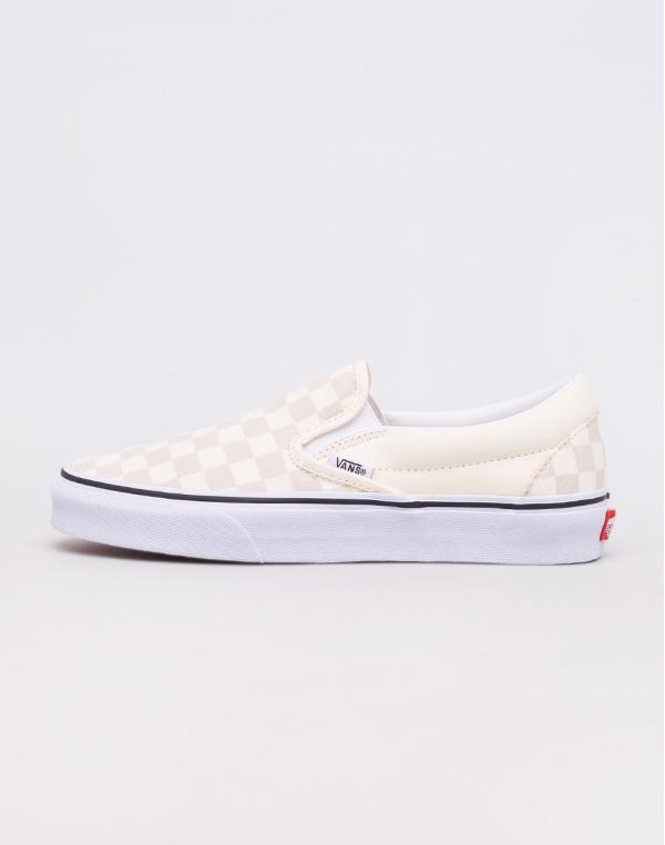 Vans Classic Slip-On (Checkerboard) Classic White/ True White 42