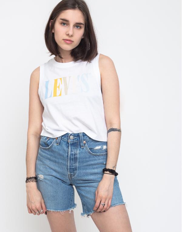 Levi's® Graphic Crop Tank White S