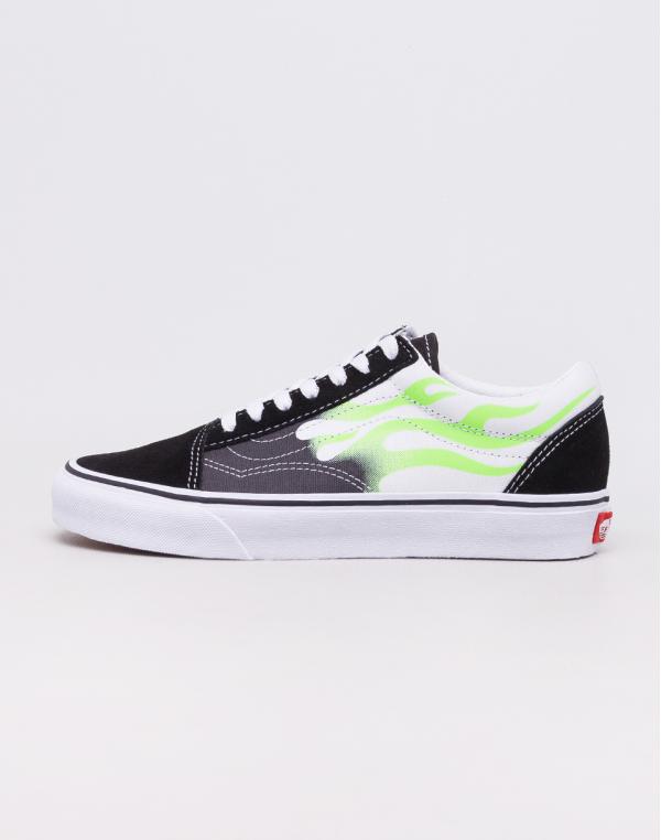 Vans Old Skool (Flame) Black/ True White 42