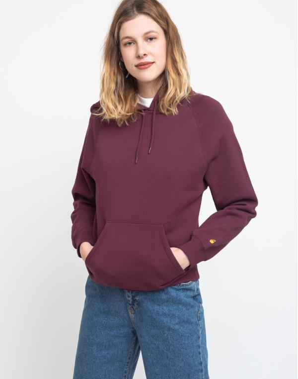 Carhartt WIP W' Hooded Chasy Sweat Shiraz/Gold M