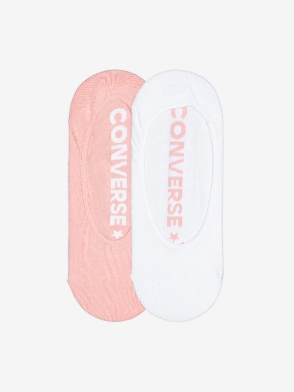 Ponožky Converse 2Pp Women Footie, Hl, Flat Knit Barevná