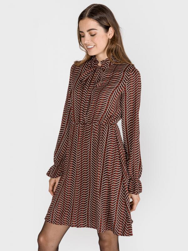 Zenac Šaty Vero Moda Hnědá