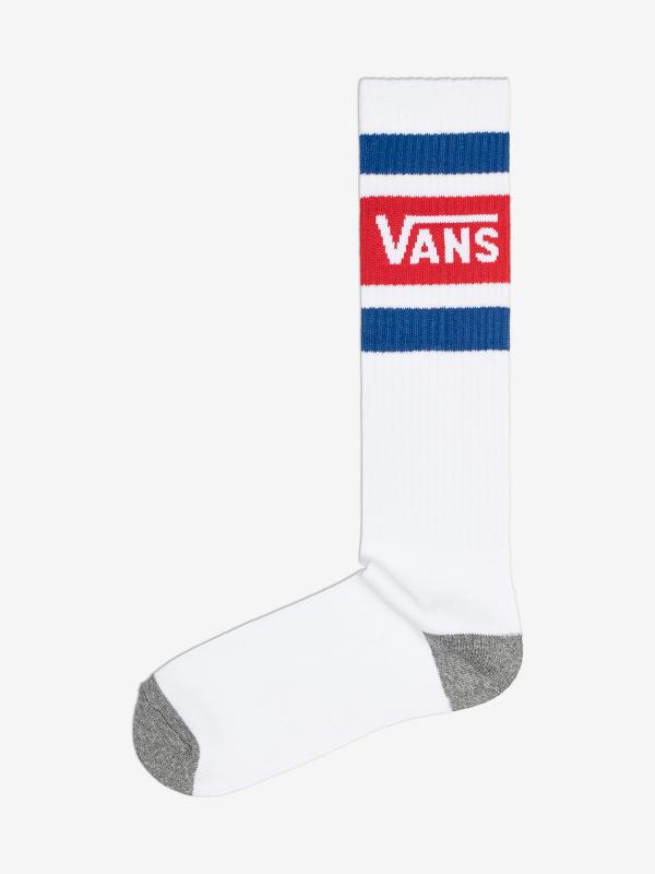 Ponožky Vans Mn Stripe Knee Racing Red/White Bílá