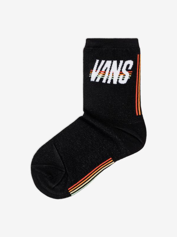 Ponožky Vans Wm 6.5-10 1P Shinner Black/Sport Str Černá