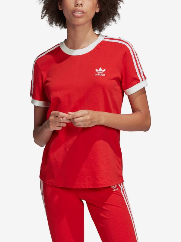 Tričko adidas Originals 3 Str Tee Červená