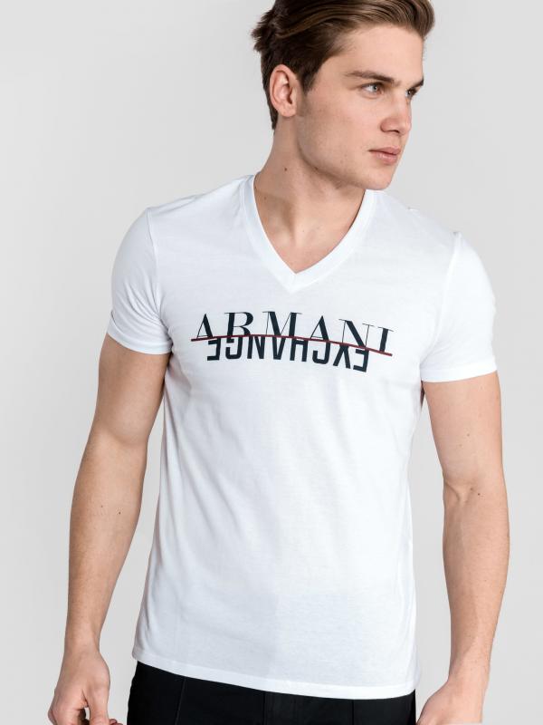 Triko Armani Exchange Bílá