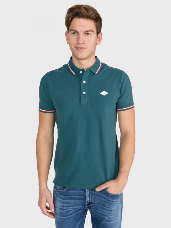 Polo triko Replay Zelená